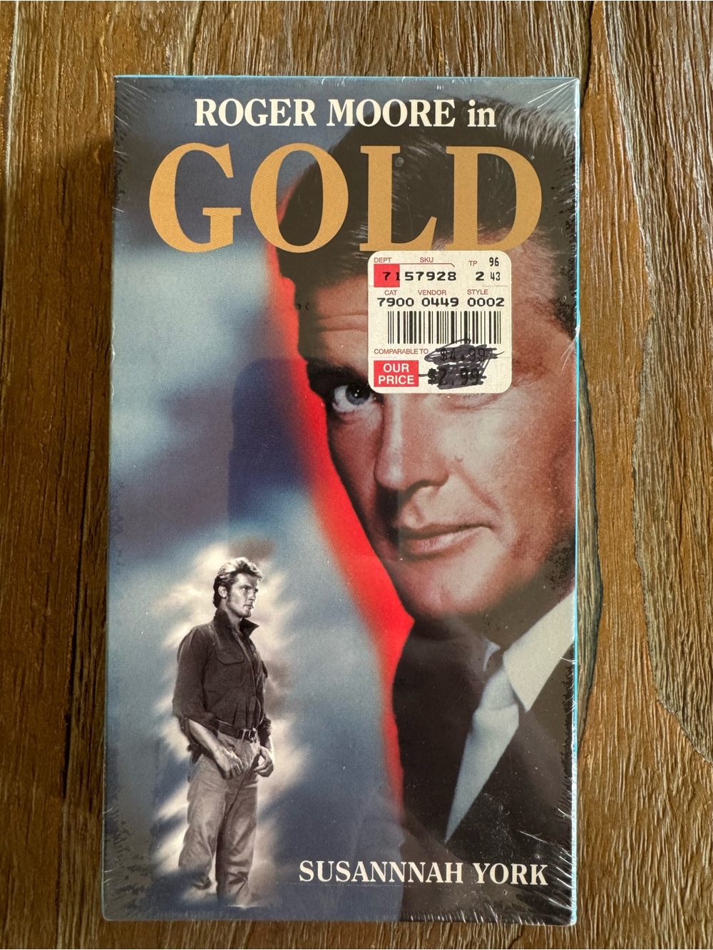 GOLD Movie 1974 VHS Roger Moore Susannah York.  Brand New Sealed